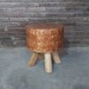 Coco Shell & Wood Stool
