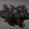 Teak Root Coffee Table - Black