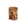 Round Teak Root Stool