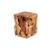 Square Teak Root Stool