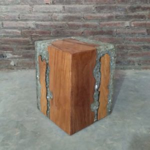 Square Stool Broken Glass