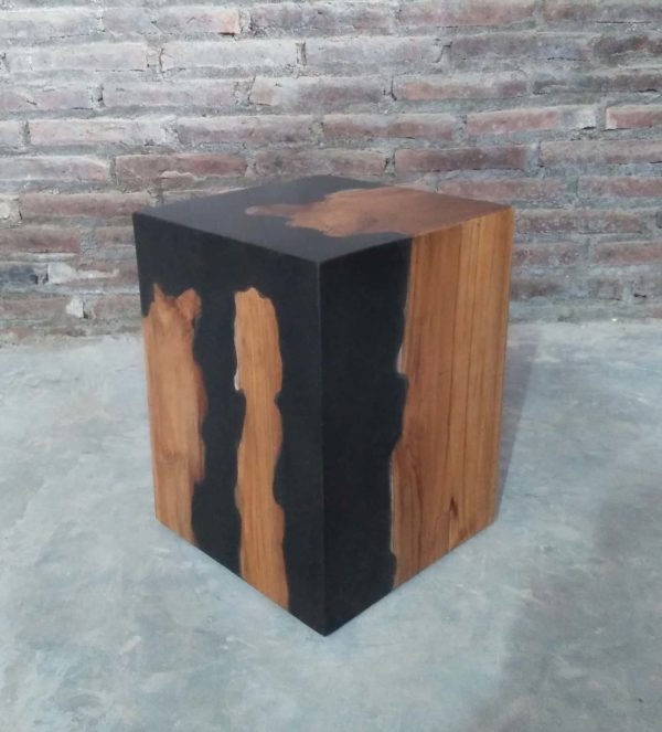 Square Stool Sand Resin